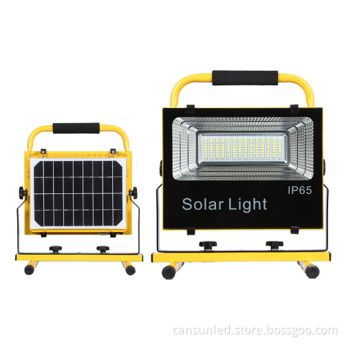 2021 New Design IP65 Emergency 4H Work Time Portable 50W LED Solar Camp Light